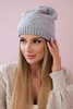 Women's cap Lorena K377 light grey