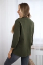 Amerikietiška mergaitė chaki spalvos grafinė palaidinė S/M - L/XL