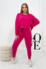 2-teiliges Set Bluse + Hose fuchsia