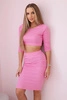 Bluse und Rock Set hellrosa