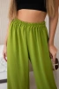 Hose mit weitem Bein olive