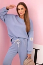 Set sweatshirt + pants buttery fabric light denim