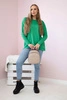 Sweater with front pockets bright green