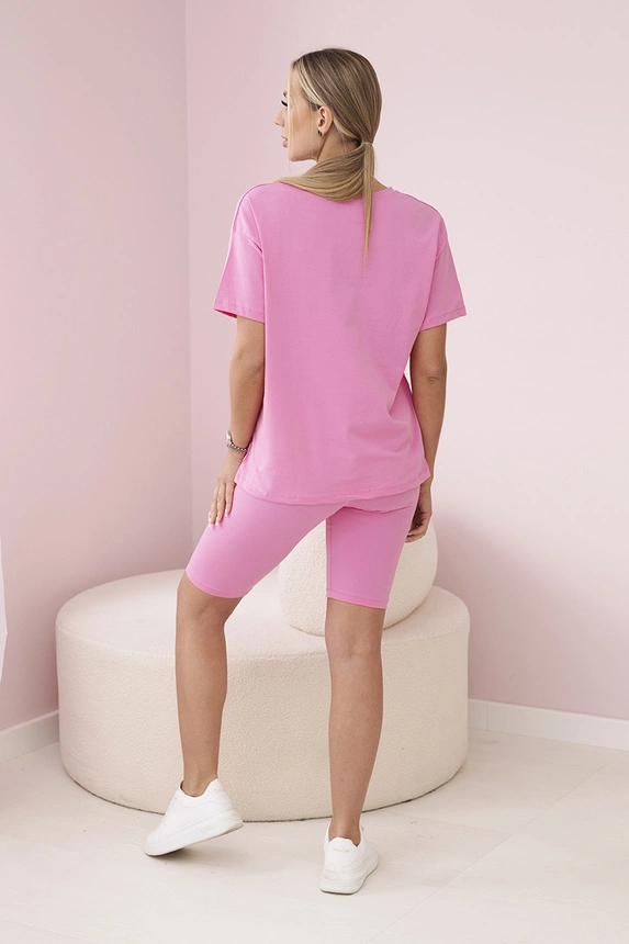 Súprava top+legíny svetlo ružová