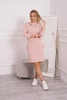 Dress with a hood and pockets dark powder pink