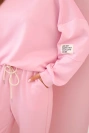 Set sweatshirt + pants buttery fabric candy pink 
