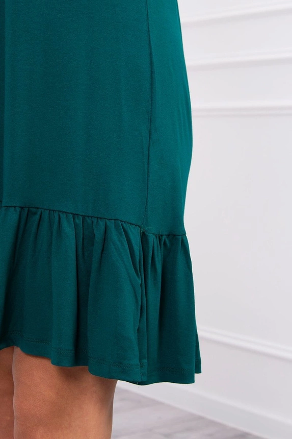 Dress with thin straps green