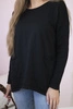 Sweater with front pockets black