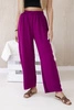 Wide-leg trousers plum