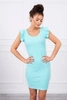 Dress with frills on the sleeve mint