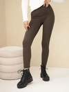 Leggings women's with high waist brown