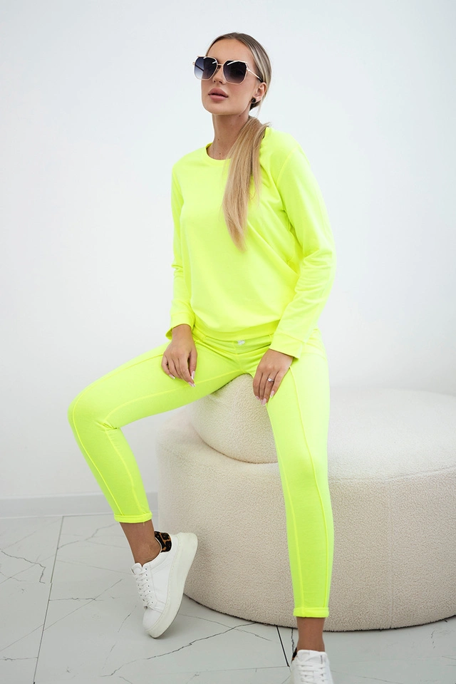 Trainingsanzug Set gelb neon