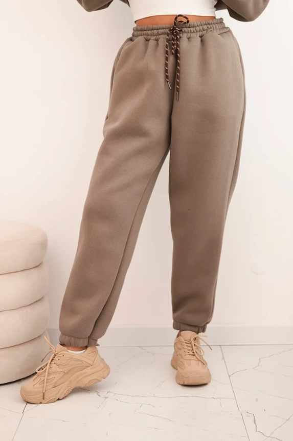 Women's warm cotton tracksuit with a hood fango