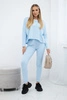 Set with oversized blouse azure