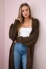 Sweater long cardigan brown