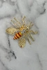 Brooch Bee A-2-21-9 red