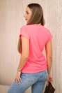 Limitierte Auflage Bluse rosa neon+schwarz