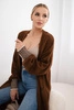 Cardigan with pockets brown