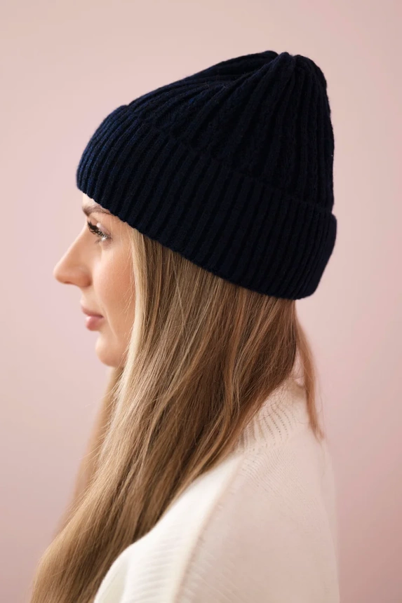 Tenká čepice Malwina K250 navy blue