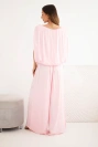 Women's viscose set with blouse and wide-leg trousers candy pink
