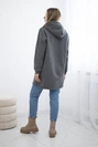 Isoliertes Kapuzensweatshirt in Graphit
