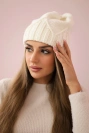 Women's cap Liliana K375 ecru
