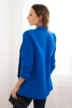 Women's unbuttoned jacket with lining S/M cornflower blue