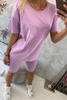 Komplet top+legginsy fioletowy