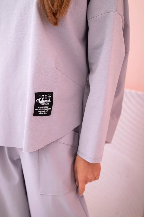 Set der neuen Punto Sweatshirt-Hose grau