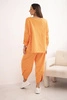 Cotton set sweatshirt + pants orange