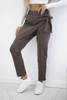 Viscose trousers tied with an asymmetrical front fango