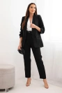 Elegantná súprava saka a nohavíc čierna