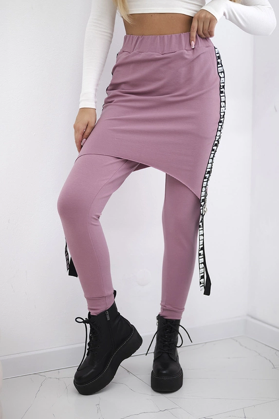 Pants/Suit with selfie lettering dark pink