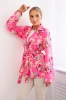 Blazer mit Blumenmuster rosa