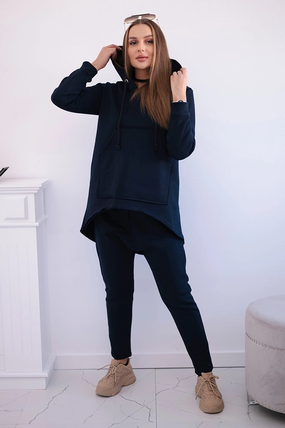 Set with pants Baggy navy blue