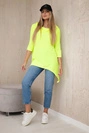 Fahrraddruck Sweatshirt gelb neon