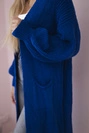 Pullover lange Strickjacke kornblumenblau