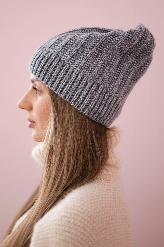 Anna Fleece-Mütze K238 dunkelgrau