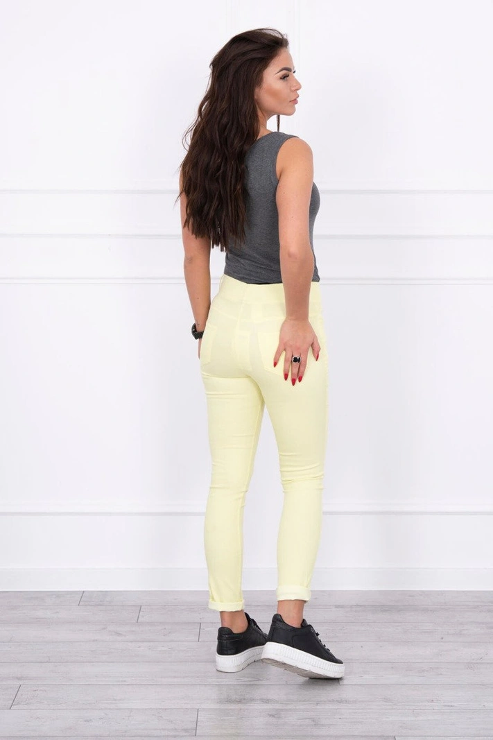 Hose in Denimgelb