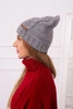 Cap with fleece Ula K271 gray