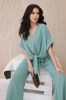 Set of blouses with pants dark mint
