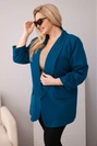 Damenjacke Plus Size elegant dunkel meergrün