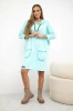 Hooded dress mint