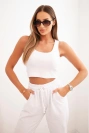 3-piece cotton set white