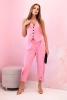 Vest + pants set light pink