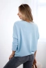 Bluse mit der Aufschrift Fantastic blau