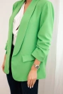 Elegante Jacke mit Revers grün neon
