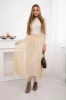 Tulle skirt beige