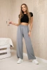Wide-leg trousers dark gray