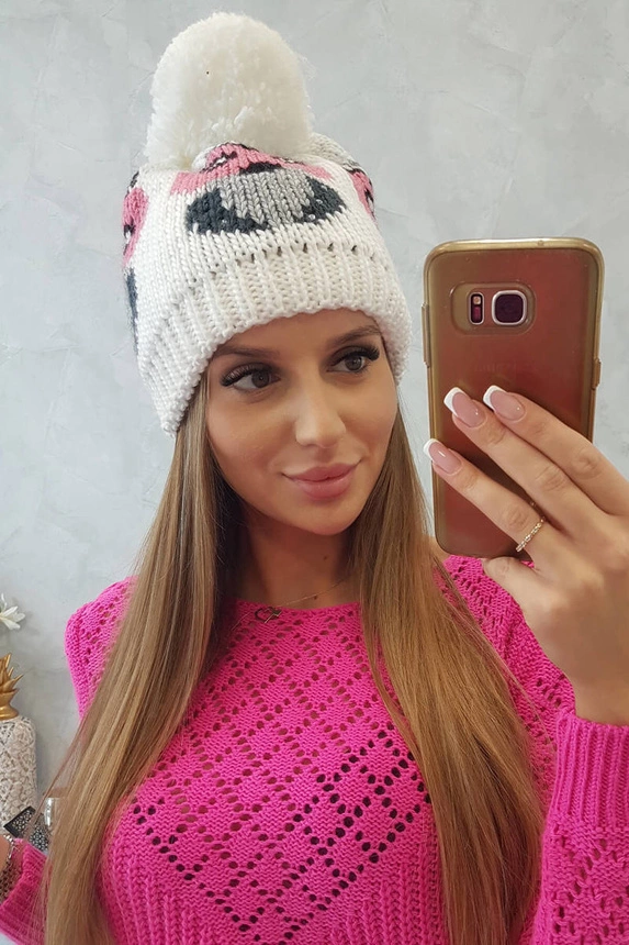 Moteriška kepurė Owl K340 white